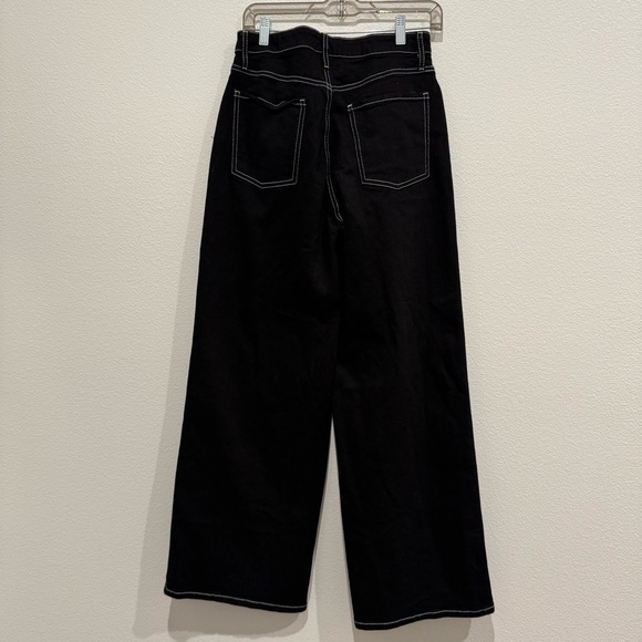 Hot Topic Sanrio My Melody Kuromi Wide Leg Pants Sz 5 Juniors Baggy Y2K Retro - Picture 11 of 12